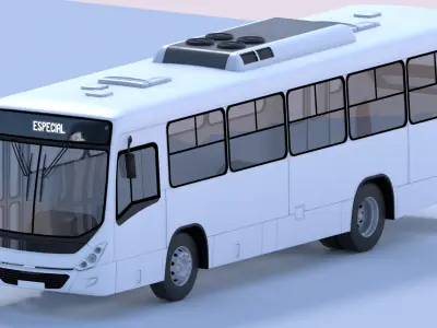 Marcopolo Bus Torino S OF-1519 - EXTERNAL Low-poly 3D model