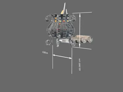 medieval floor lighting 3D model