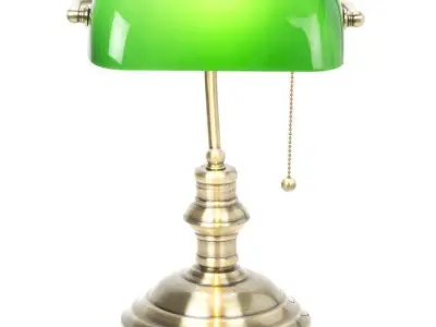 Warwick Metallic Bankers Lamp Free 3D model