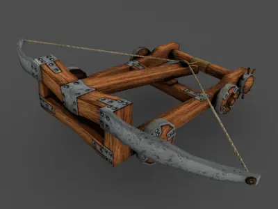 Ballista rigged Animation LowPoly Free low-poly 3D model