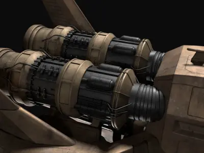 Battlestar Galactica - Raptor Mk2B 3D model