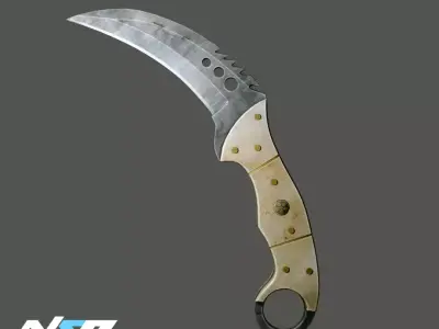 Talon Knife CS GO Knife Low-poly 3D model