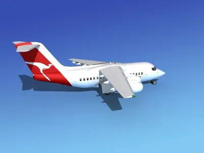 BAe 146-100 Qantas Link 3D model