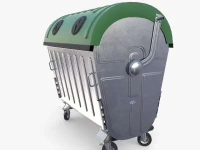 Dumpster v5 Low-poly 3D model