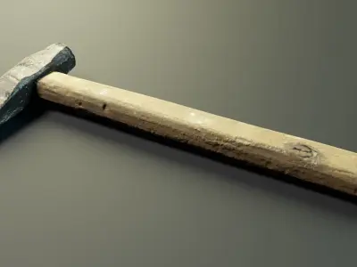 Hammer PBR Low-poly 3D model