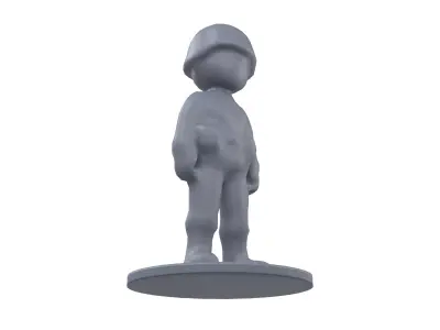 Plastic Soldier Toy v1 004 Low-poly 3D model