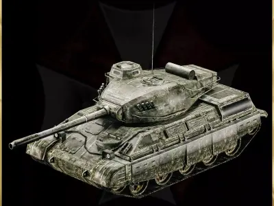 Resident Evil Tank - 3D ASSET - Game Ready - 3D Art Low-poly 3D model