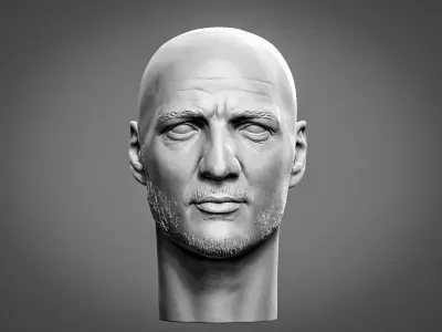 Pedro Pascal from the Mandalorian 3D print model