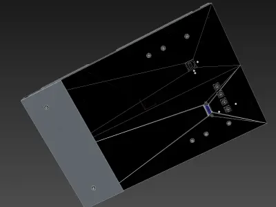 Multipurpose Control and Display Unit Low-poly 3D model