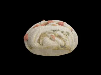 Chinesepastry Low-poly 3D model
