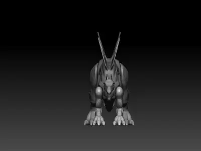 Jurassic part Stegospinus prototype figure 3D model