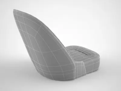 Car Seat Austin Healey 3D model