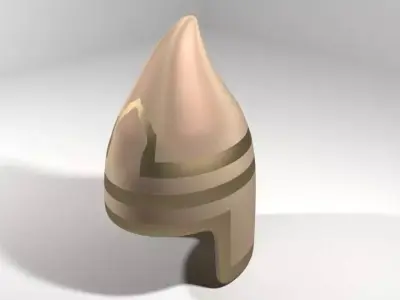 Ancient Combat Helmet - Assyrian Conical 3D model