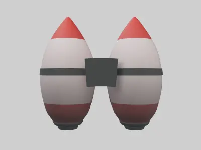 Jet Pack v2 001 Low-poly 3D model