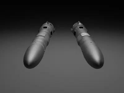 Rocket Aides Low-poly 3D model