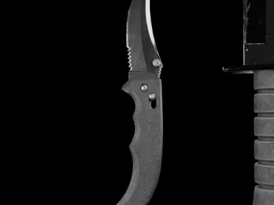 Lowpoly Combat Knives Two Pack Low-poly 3D model