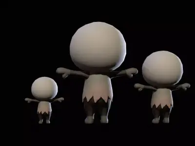 ChibiManiac8Pack1 Low-poly 3D model