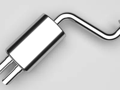 Car Exhaust 3D model