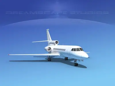 Dassault Falcon 900 V01 3D model