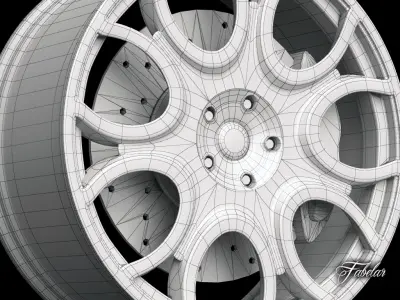 Alfa Brera rim 3D model