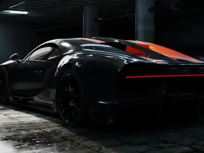 Bugatti Chiron super sports 300 Free 3D model