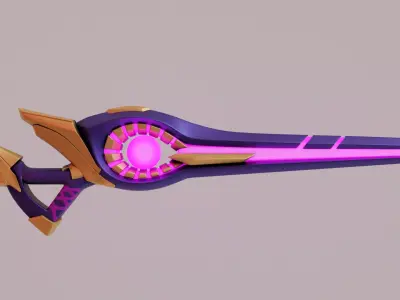 Sci-Fi Weapon 3D model