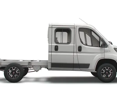 Fiat Ducato Chassis Truck Crew Cab 3450 WB 2022 3D model