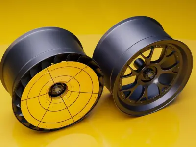 T32 Turbofan rim Low-poly 3D model