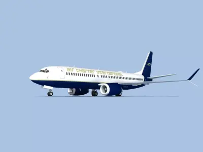 Boeing 737-800 Max Air Charter Intl 3D model