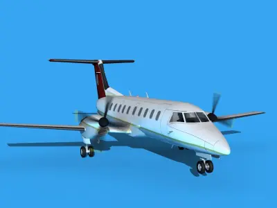 Embraer EMB120 Avior Express 3D model
