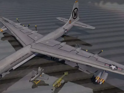 Convair B-36H Peacemaker 3D model