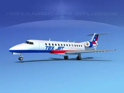 Embraer ERJ-135 TexJet 3D model