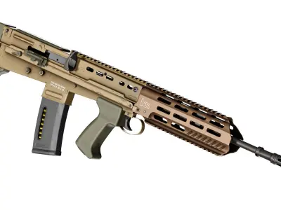 L85A3 Low-poly 3D model