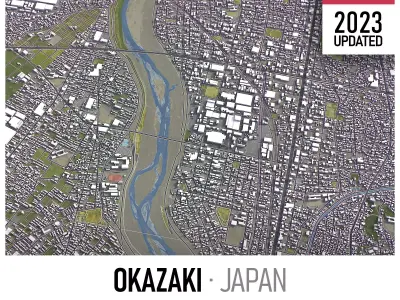 Okazaki Low-poly 3D model