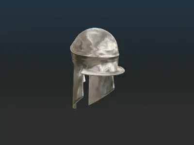 Fantasy Knight Helmet - medieval helmet Low-poly 3D model