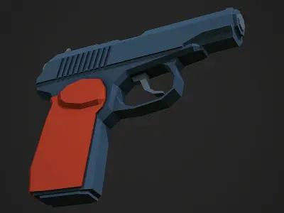 Stylized PMM Low Poly Mobile Ready Low-poly 3D model