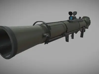 Modern Carl Gustaf - 84mm Recoilless Rifle 3D model