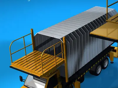 Airport loading vehicle 3D model