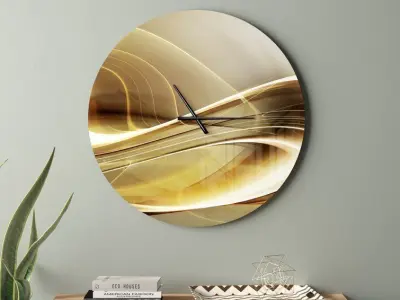 Burnette Elegant Modern Sofa Wall Clock Free 3D model
