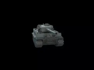 1959 German Heavy Tank Tiger 3D Model 3D print model