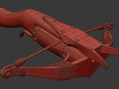 Witcher Crossbow Low-poly 3D model