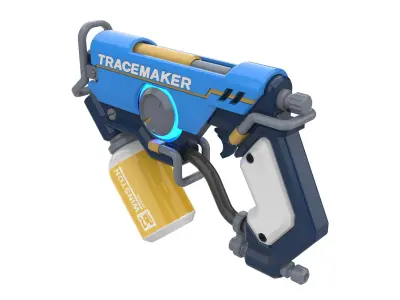  Tracer Graffiti Skin Blaster - Overwatch - Commercial - STL 3D print model
