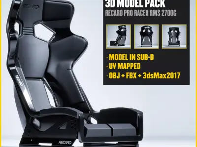 RECARO PRO RACER RMS 2700G Low-poly 3D model