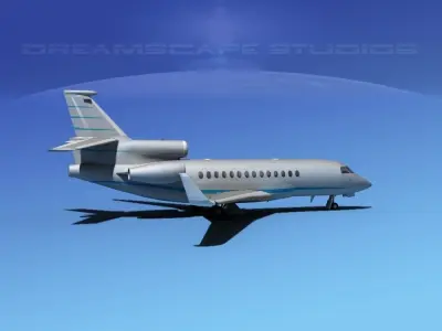 Dassault Falcon 7X V09 3D model