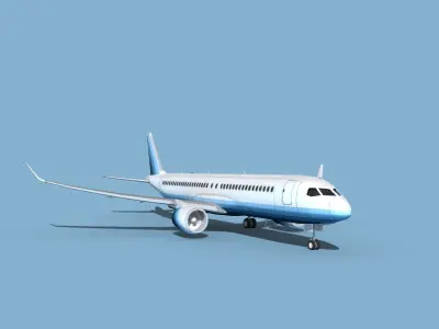 Airbus A220-300 Corporate 2 3D model
