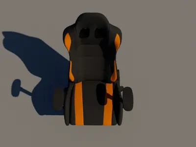 Low Poly Gaming Chair 3D Model  Free low-poly 3D model