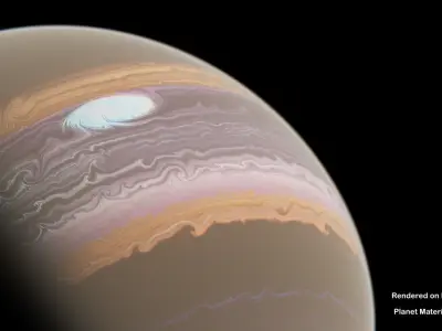 Ovilia - Gas Planet Textures 16K 3D model