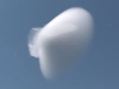 High Speed Sonic Compression Cloud VDB For Blender 3D model