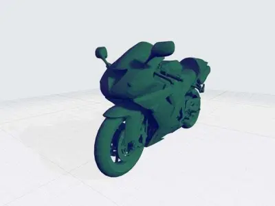 Kawasaki Ninja 2006 3D Model  Ready For 3D Printing Stl File  Free 3D print model