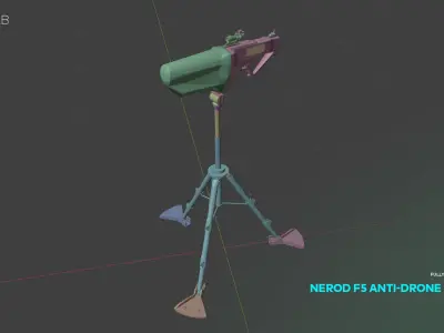 NEROD F5 Anti-Drone System 3D model purchase
